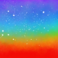 Magic glitter rainbow abstract background. Paint like sparkle unicorn for holiday party ombre style
