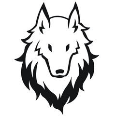 Fototapeta premium Wolf Lineart