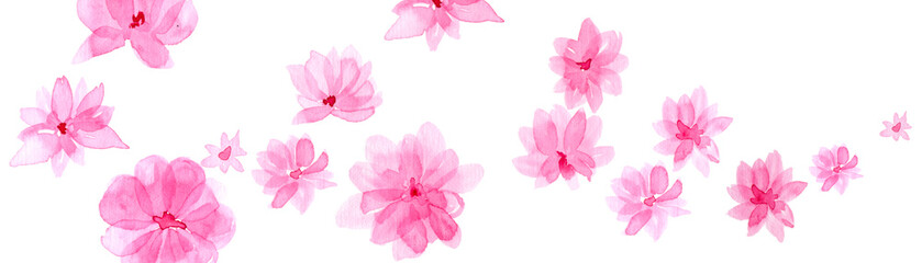 spring blossom sakura flowers banner