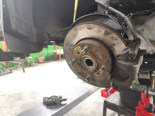 car brake pads, maintenance suspension of cars