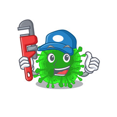 Smart Plumber minunacovirus on cartoon character design