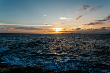 Sunset from the shore of Sri Lanka
