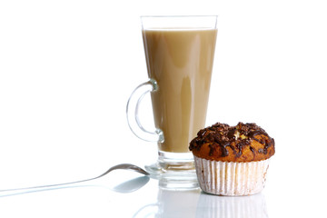 cupcake with grated chocolate