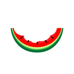 watermelon red icon isolated on white, clip art watermelon fresh piece sliced cut, illustration flat lay watermelon sweet fruit for summer graphic, juicy red watermelon for logo, red melon for designs