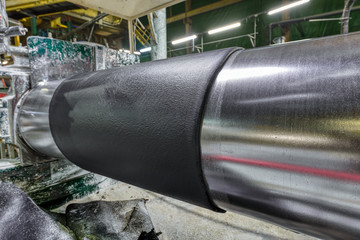 Factory for the production of conveyor belts.