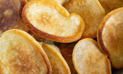 Golden fritters backdrop