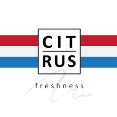 lettering logo - citrus freshness
