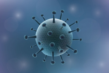 3d realistic Coronavirus background