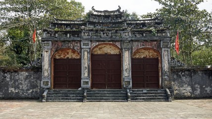 Fototapeta premium ancient temple village in hue