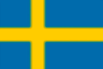 Blurred background with flag Sweden