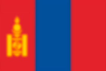 Blurred background with flag mongolia