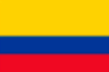 Blurred background with flag Colombia