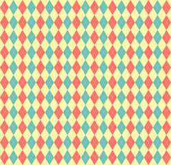 St. Patricks day Argyle. Pattern Scottish cage
