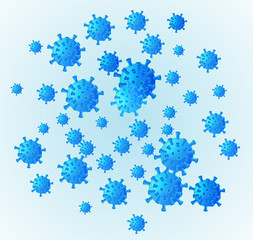 Coronavirus in China. New Wuhan coronavirus 2019-nCoV covid-19 background.