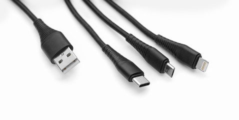 multi purpose digital computer or smartphone charger cables