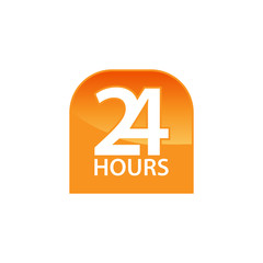 The 24 hours icon design image