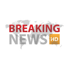 Breaking news logo vector