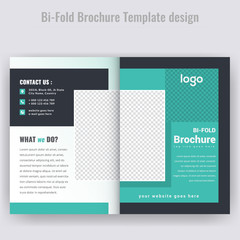Business Concept Bi-fold Brochure Design. Modern & Unique Design.