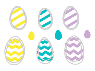 Easter eggs seamless pattern