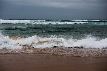 Fototapeta na wymiar Waves at Cape Woolamai, Phillip, Victoria, Australia