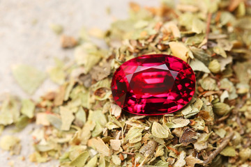 Red Gem Art and Decoration Gemstone RED RUBY