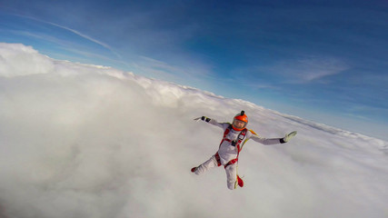 Hot. Active sports for extreme athletes. Young people choose a mobile lifestyle. Speed of movement. Weightlessness.