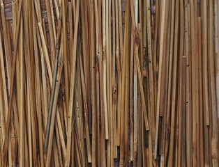 pile of sticks lined as background