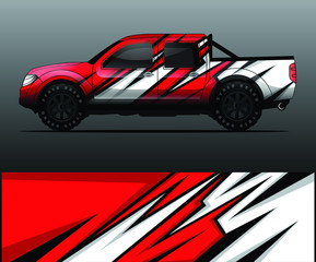 Fototapeta premium truck decal graphic wrap vector, abstract background
