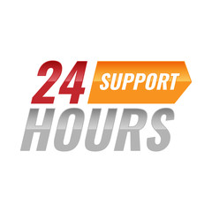 The 24 hours icon vector design