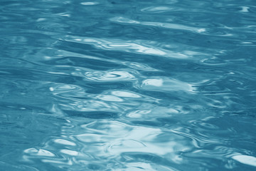 Close up blue water for background