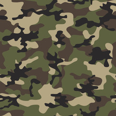Fototapeta premium Camouflage military print pattern. Army texture. Vector