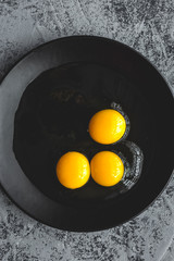 Fresh two color chicken eggs