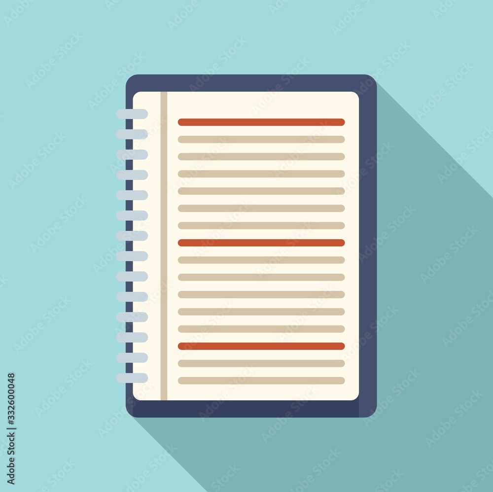 Poster edit icon. flat illustration of edit vector icon for web design