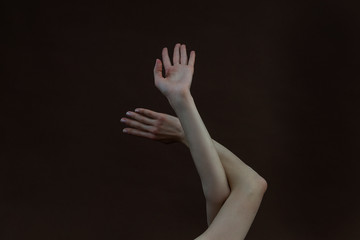 sensuality and aestheticism of women 's hands and fingers