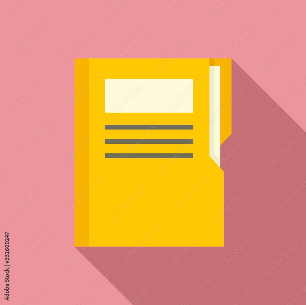 Poster editor folder icon. flat illustration of editor folder vector icon for web design