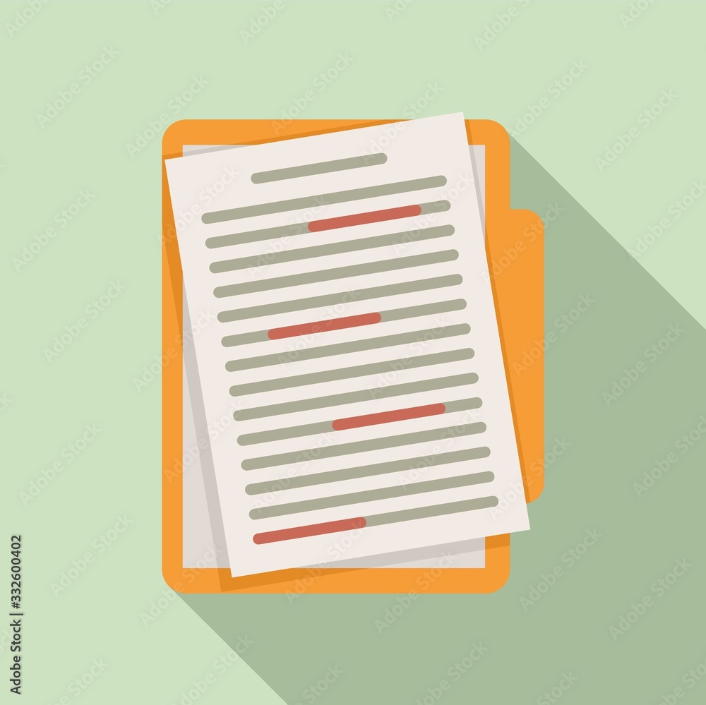 Poster write edit icon. flat illustration of write edit vector icon for web design