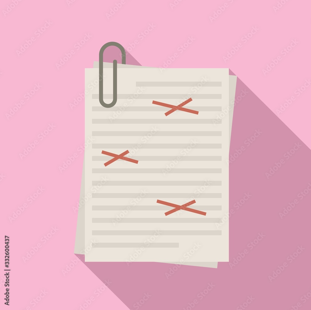 Poster copy editor icon. flat illustration of copy editor vector icon for web design