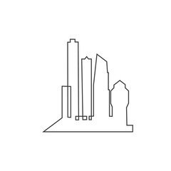 Modern City skyline . city silhouette. vector illustration in flat design