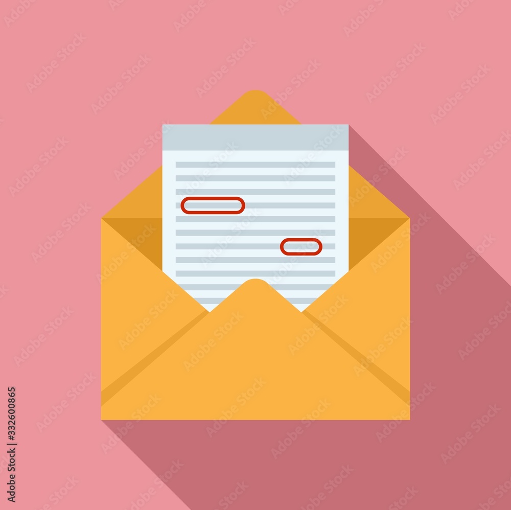 Poster article editor icon. flat illustration of article editor vector icon for web design