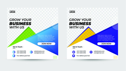 Business web post template