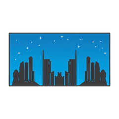 Modern City skyline . city silhouette. vector illustration in flat design