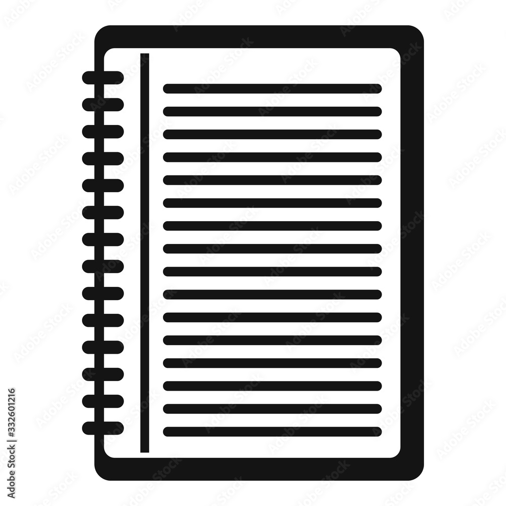 Poster edit icon. simple illustration of edit vector icon for web design isolated on white background