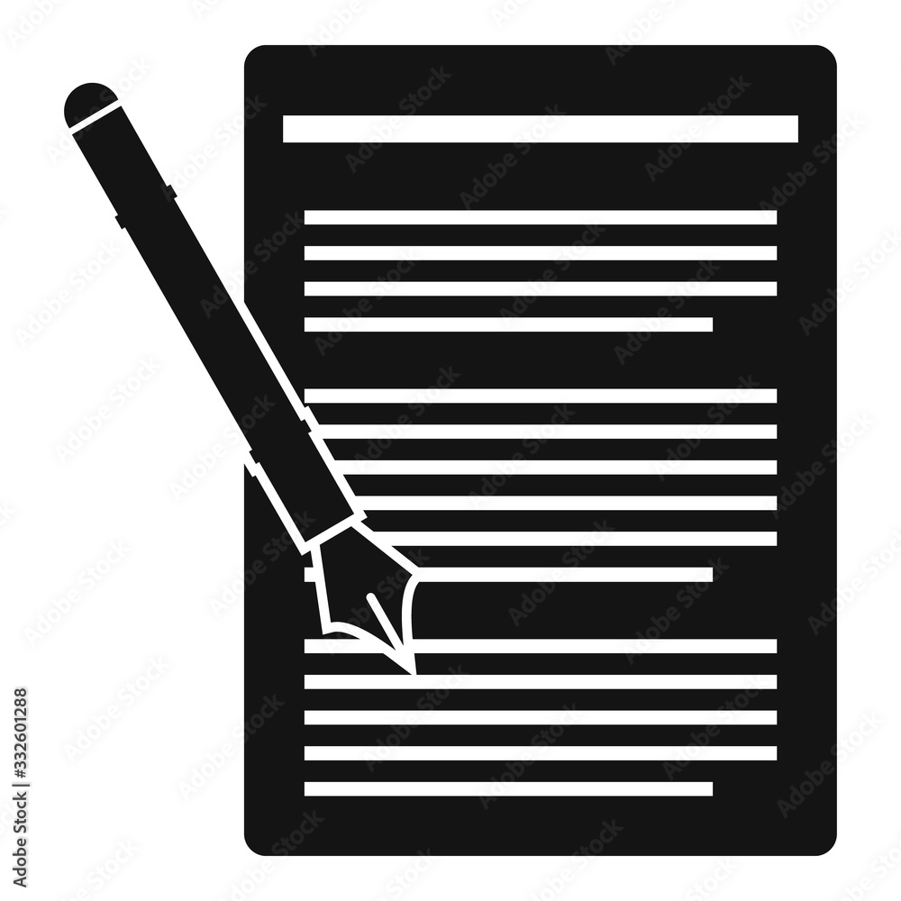 Poster edit text icon. simple illustration of edit text vector icon for web design isolated on white backgr