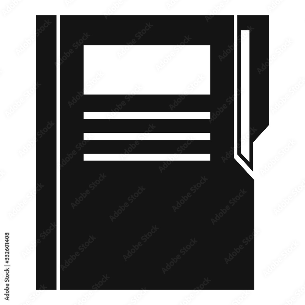 Poster editor folder icon. simple illustration of editor folder vector icon for web design isolated on whit