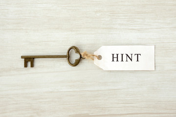 ヒントのタグのついたキー