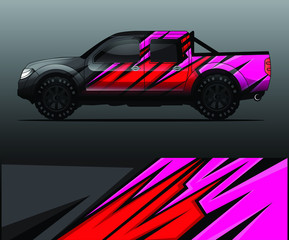 truck decal graphic wrap vector, abstract background