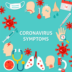 Coronavirus Symptoms Template Poster