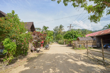Port Barton downtown district, Palawan, Philippines