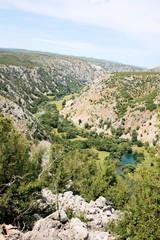 view on the Krupa river and valley, Croatia