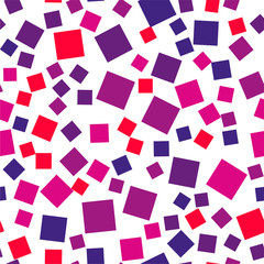 Seamless vector backgrounds from Red, Blue, monochrome squares. Monochrome graphic pattern. Eps10.